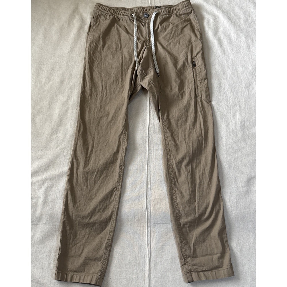 Vuori Ripstop Climber Jogger Pants Men's Medium Brown Elastic Waist V412